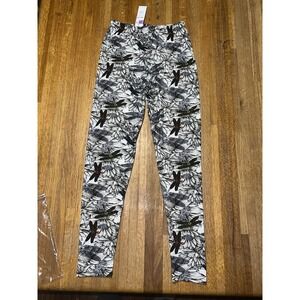 NWT Agnes & Dora Adult S/M (4-12) Floral Dragonfly Soft Stretchy Ankle Legging